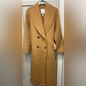 Warm wool trench coat